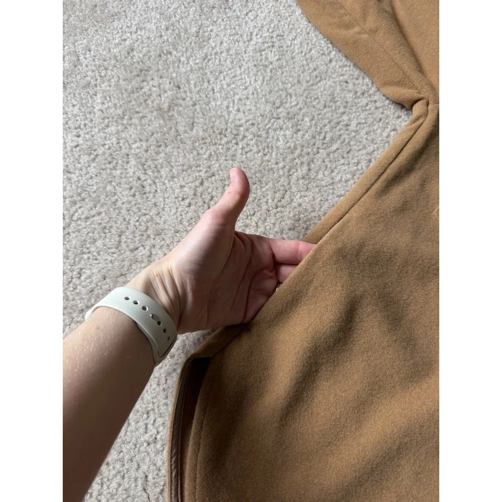 Abercrombie & Fitch Womens Shacket Wool Blend‎ Camel Tan Shirt Jacket Small